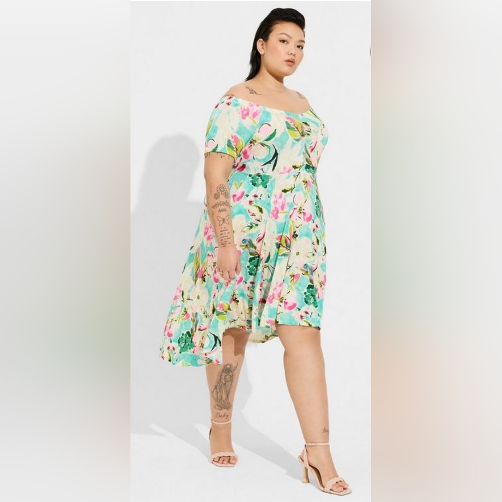 Torrid Mini Skater Dress - Picture 4 of 4